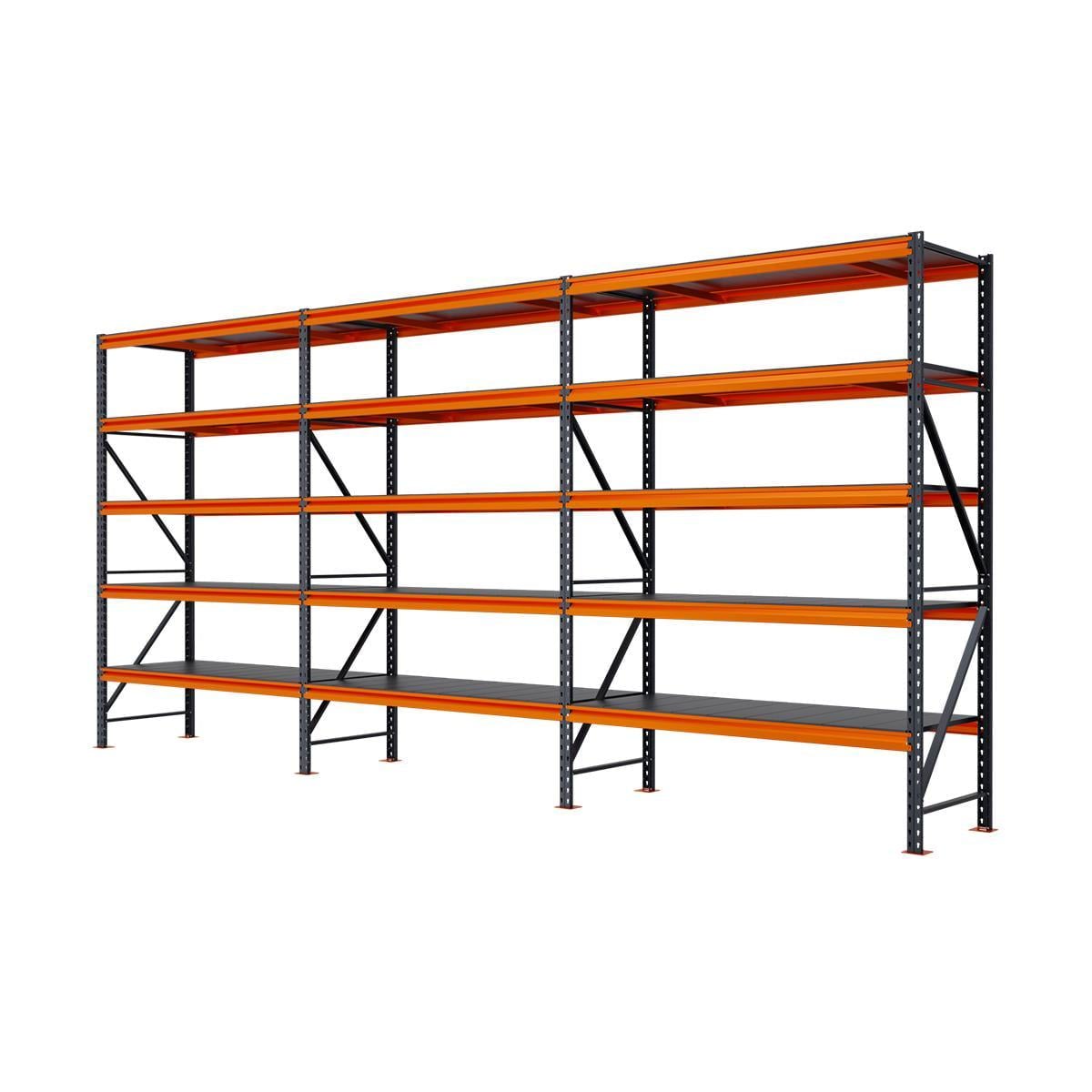 Стеллаж металлический покрашенный PIN Special 2500х5454х900 мм 5 полок (21794)