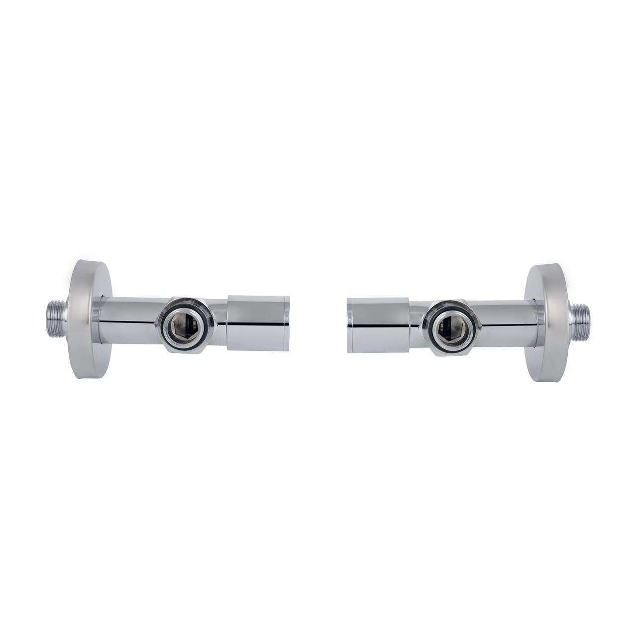 Комплект кранів SD Forte 1/2" НР для рушникосушарки кутовий (SF395W15) - фото 4