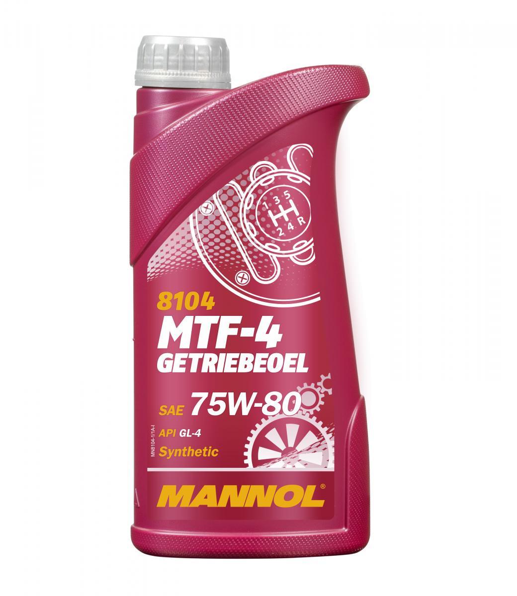 Трансмиссионное масло Mannol 8104 MTF-4 GETRIEBEOEL 75W-80 GL-4 1 л (MN8104-1)