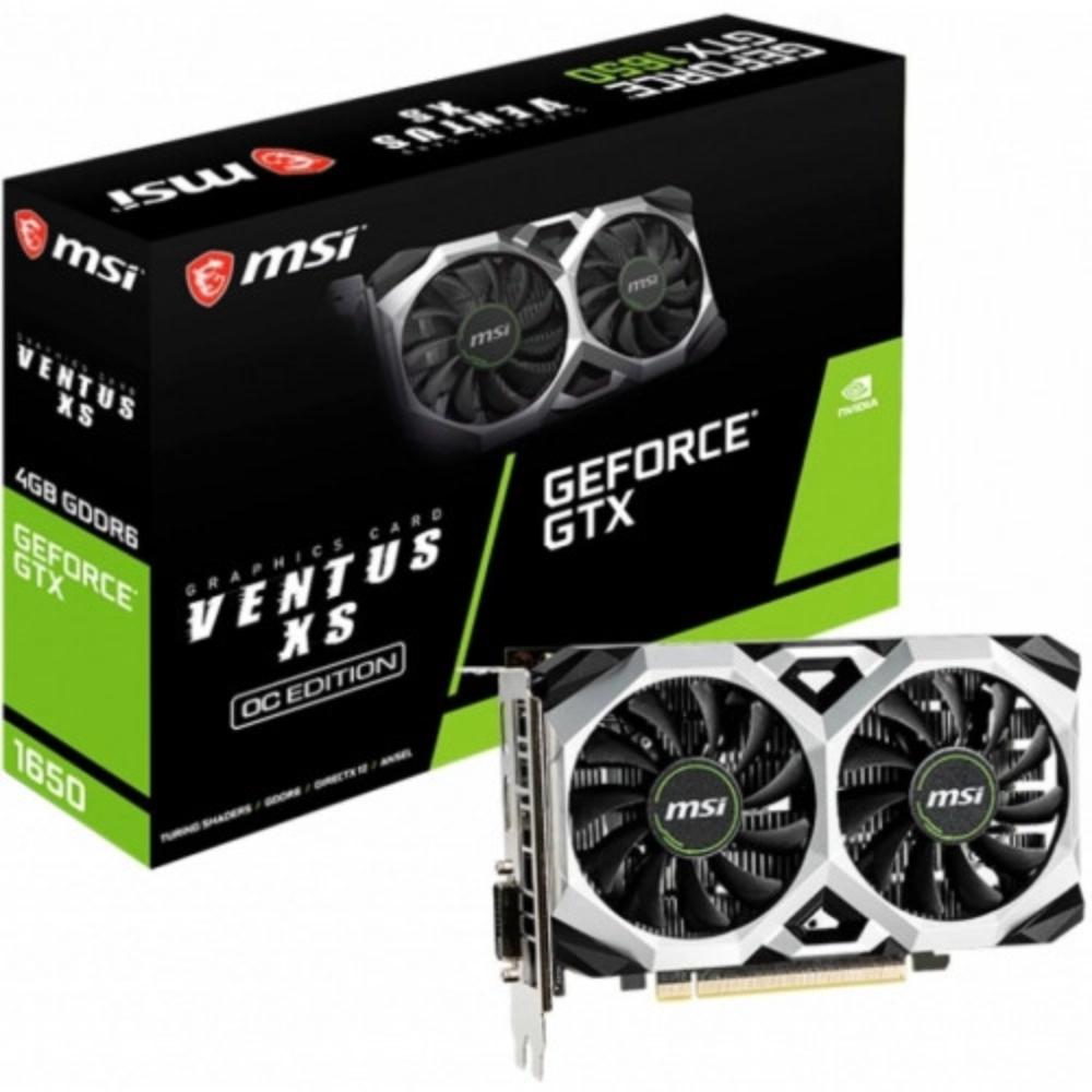 Відеокарта MSI nVidia GTX 1650 4 ГБ GDDR6/12000 МГц (GTX 1650 D6 VENTUS XS OCV3) - фото 4 Відеокарта MSI nVidia GTX 1650 4 ГБ GDDR6/12000 МГц (GTX 1650 D6 VENTUS XS OCV3) - фото 4