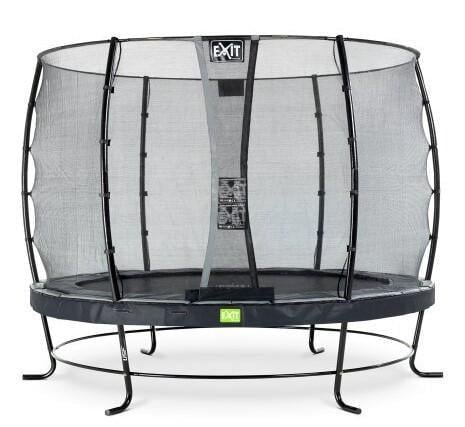 Батут Exit Toys Elegant Premium 305 см с сеткой безопасности Deluxe Черный (1367594513)