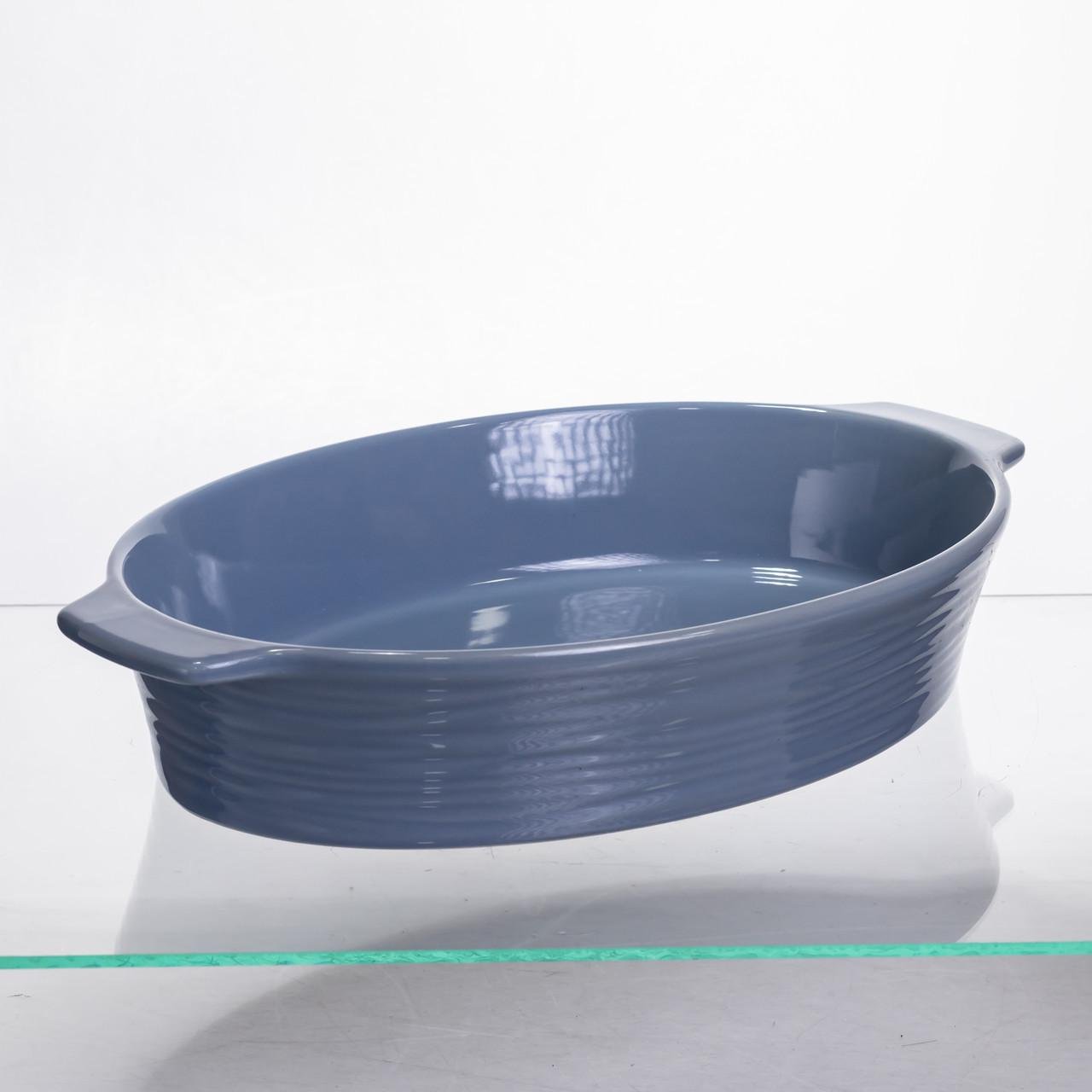Форма для запікання овальна 36х22,5х7 см 2 л Блакитний (S1288) - фото 2