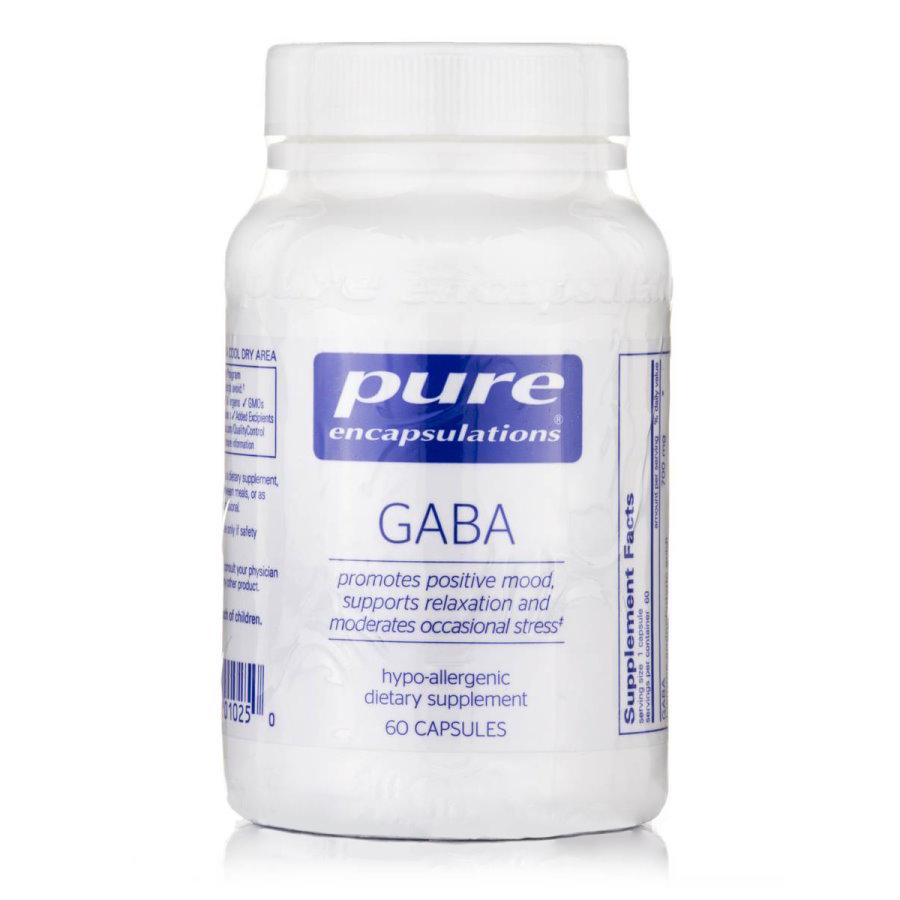 Аминокислота Pure Encapsulations GABA 700 мг 60 капс. (8082)