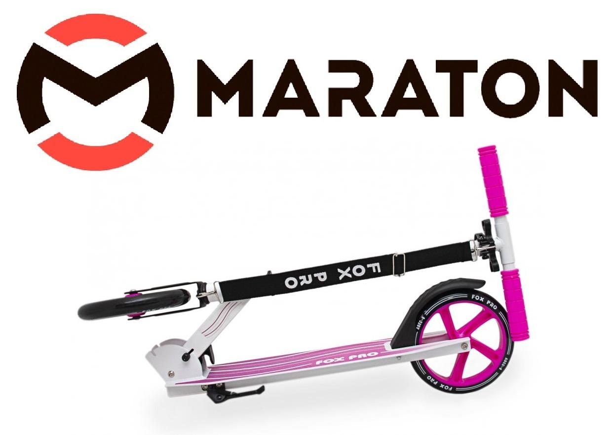 Самокат детский Maraton Fox Pro c LED-фонарикиком Розовый - фото 5 Самокат детский Maraton Fox Pro c LED-фонарикиком Розовый - фото 5