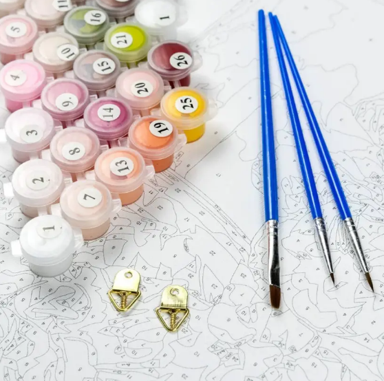 Картина за номерами Strateg Пристрастне побачення з лаком та рівнем 40x50 см (VA-2592) - фото 3 Картина за номерами Strateg Пристрастне побачення з лаком та рівнем 40x50 см (VA-2592) - фото 3