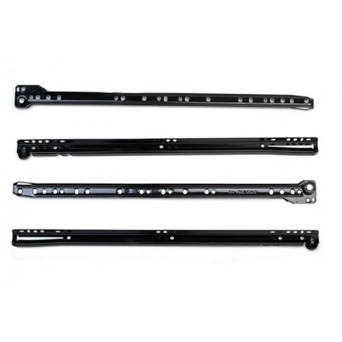 Направляющие роликовые комплект Sigma 400 мм металлические частичного выдвижения Черный (714906)