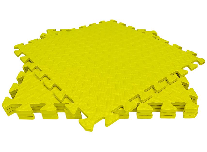 Пол мягкий-пазл EVA 500х500х10 мм Желтый (1994532944) - фото 6