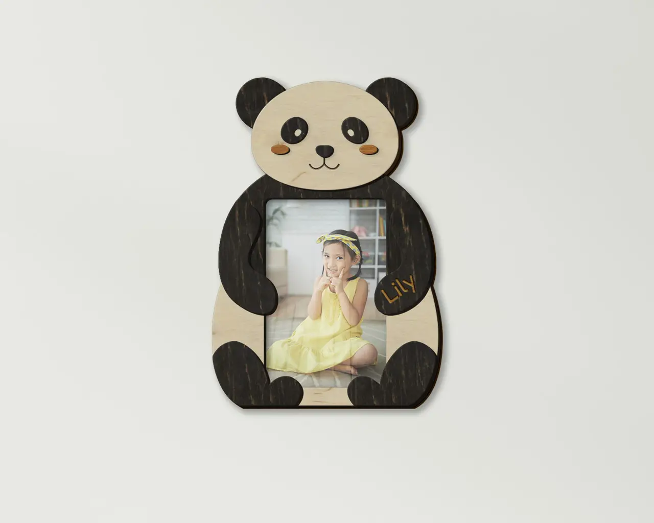 Фоторамка персоналізована для дитячого фото Панда (panda_4x6)