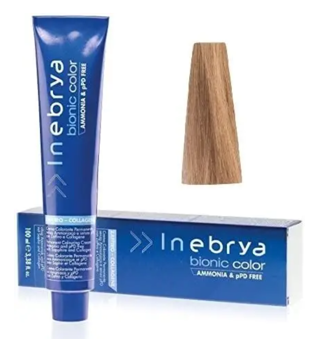 Крем-краска для волос INEBRYA Bionic Сolor стойкая без аммиака 100 мл 8/00 Интенсивный светло-русый