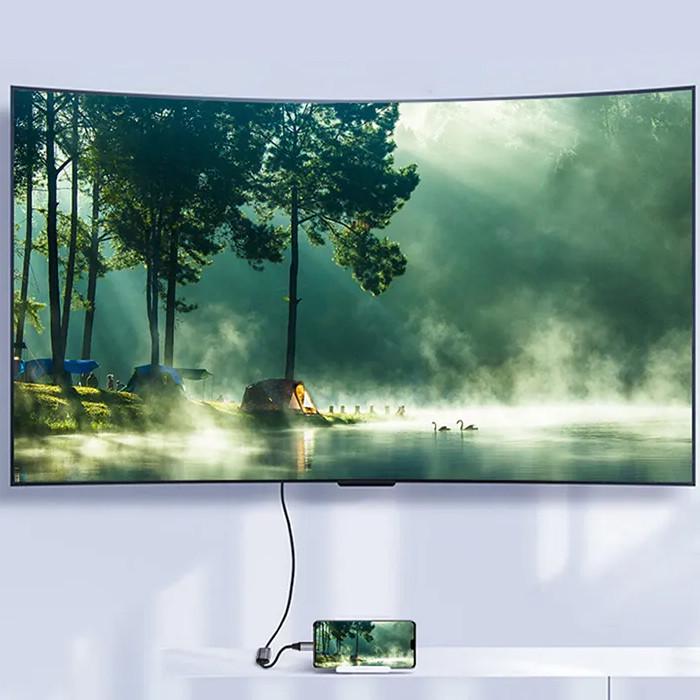 Адаптер двунаправленный U&P USB 3.1 Type-C-DisplayPort 1.4 8K 60Hz 0,2 м Grey (SSE-CA11-GY) - фото 5