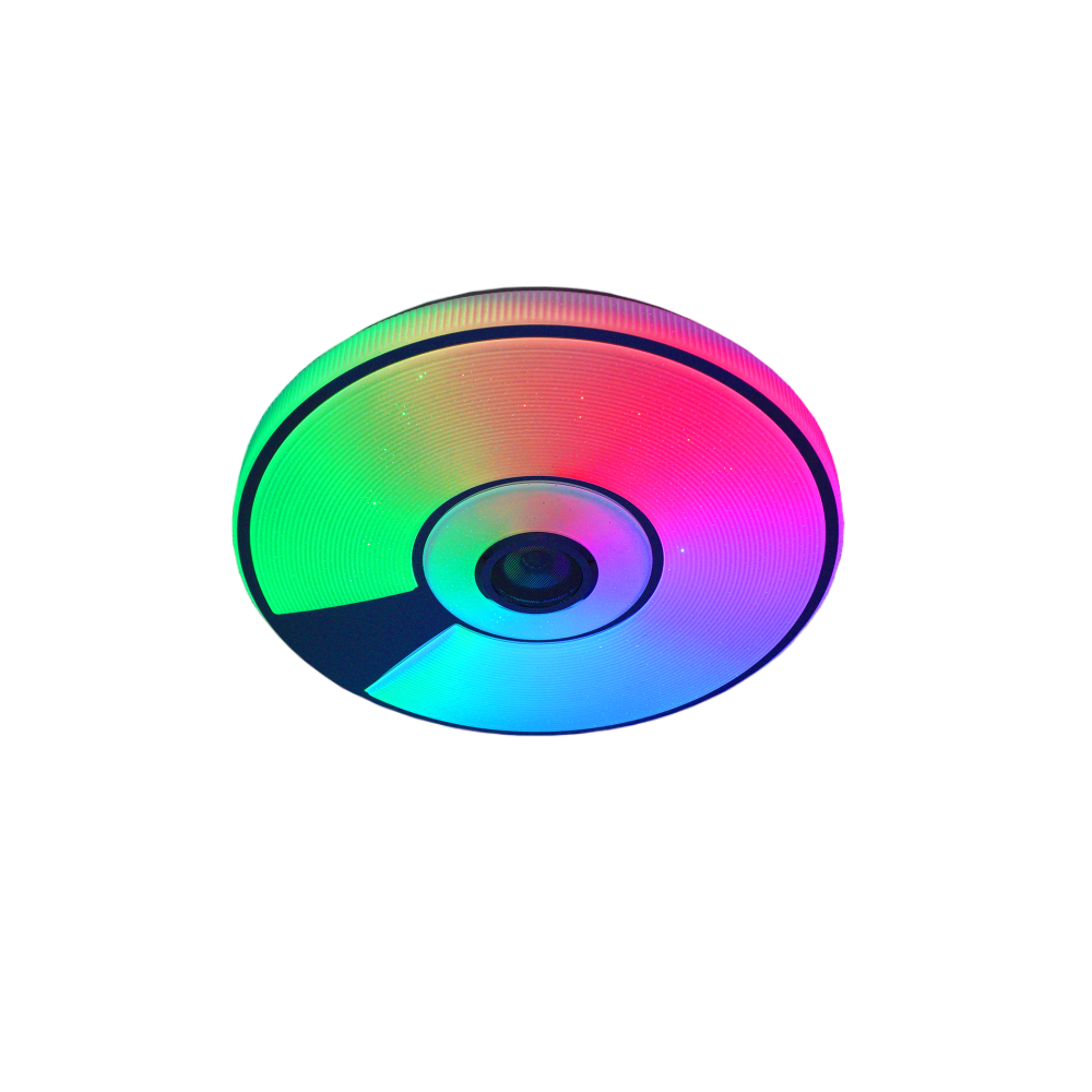 Люстра управляемая SONG R SMART RGB музыкальная светодиодная 40W White/Chrome/Shiny