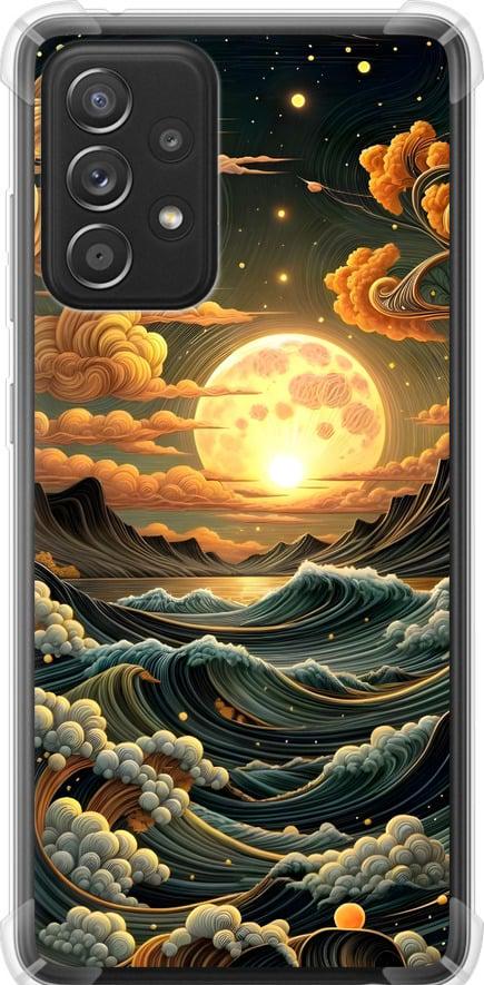 Чехол на Samsung Galaxy A52s 5G A528B Арт волны (6332sp-2583-42517)