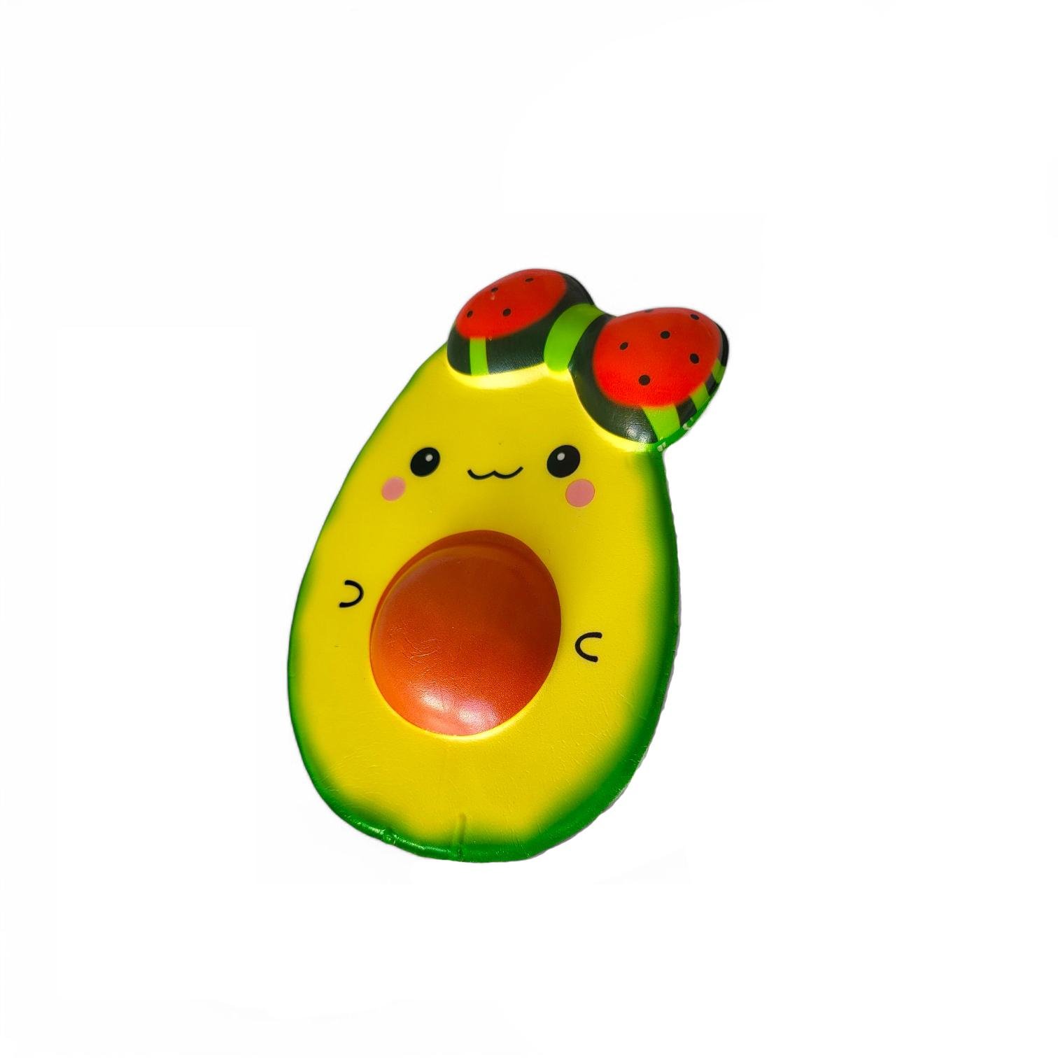 Антистресс игрушка сквиш Авокадо с косточкой