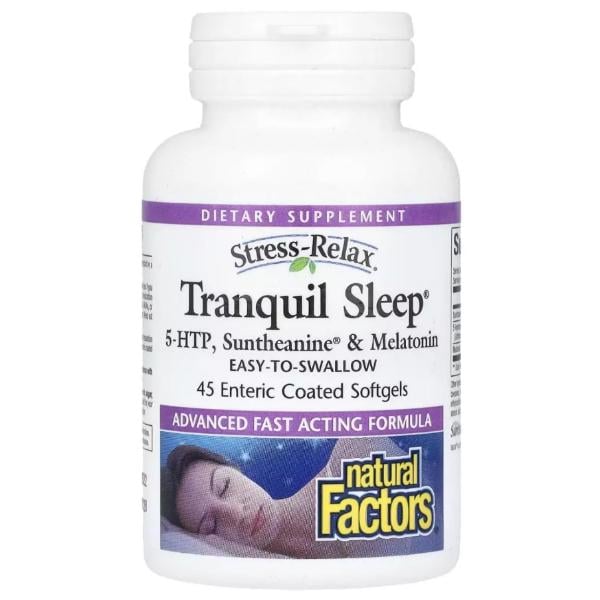 Натуральная добавка Natural Factors Stress-Relax Tranquil Sleep 45 softgels (000022123) Натуральная добавка Natural Factors Stress-Relax Tranquil Sleep 45 softgels (000022123)