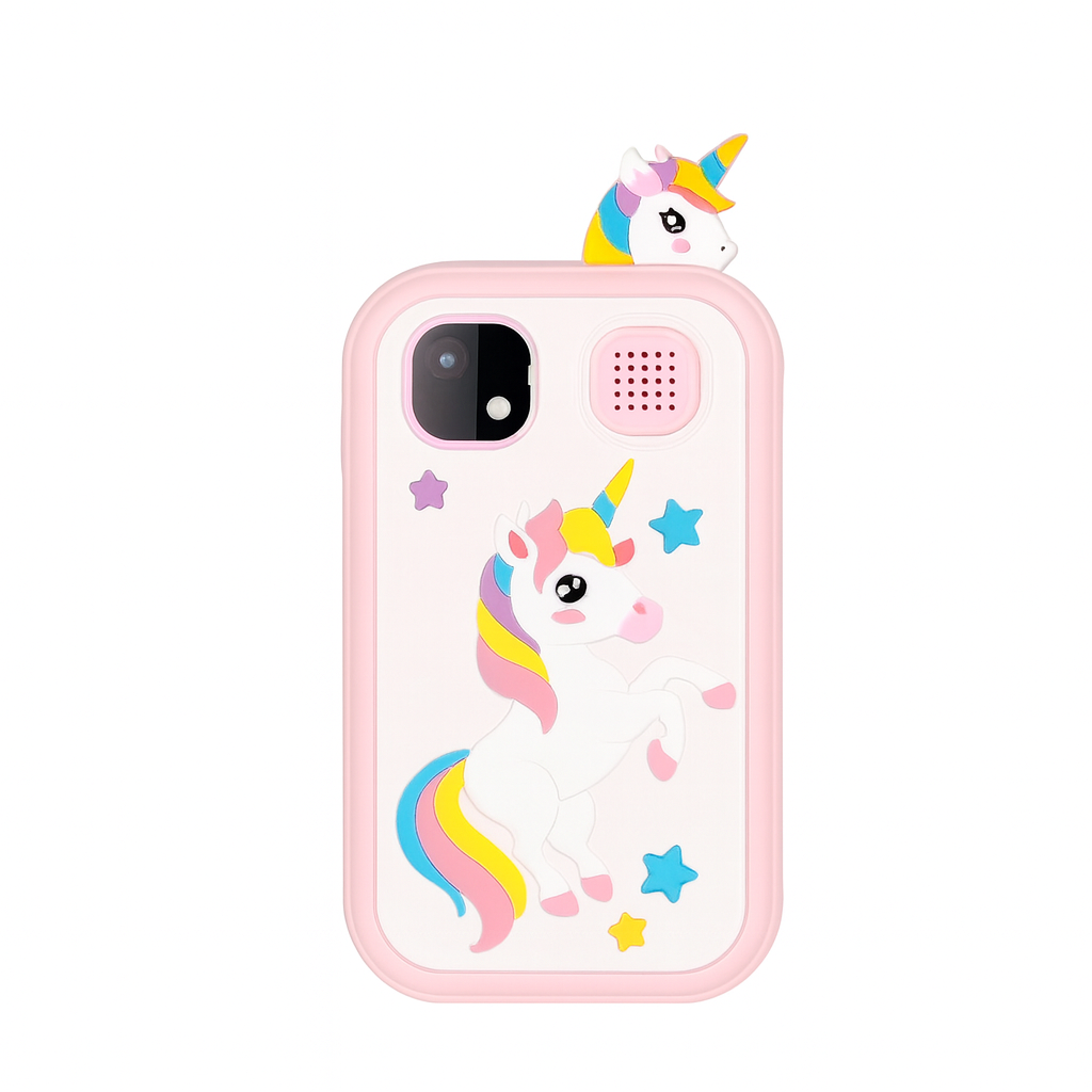 Фотоаппарат цифровой детский H01 Unicorn сенсорный экран/две камеры фото и видеосъемка Pink (644340)