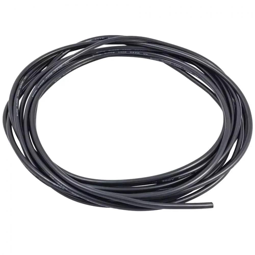 Кабель силиконовый мягкий 20 AWG силовой кабель луженая медь многожильный износостойкость 0,51 мм2 1 м Черный (1645) Кабель силиконовый мягкий 20 AWG силовой кабель луженая медь многожильный износостойкость 0,51 мм2 1 м Черный (1645)