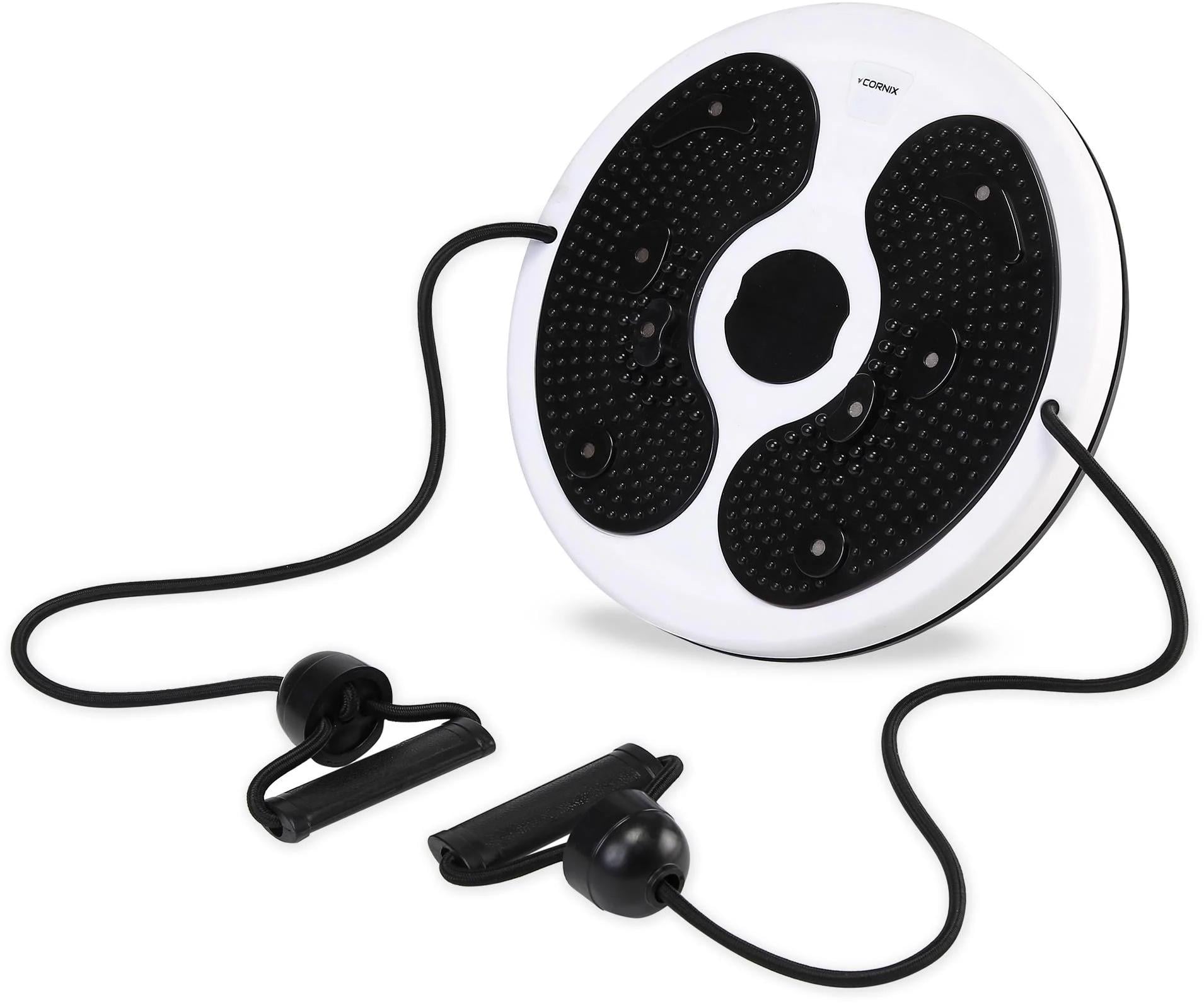 Диск здоров'я для талії Cornix Twisting Waist Disc XR-0451 з еспандерами White/Black (33164394)