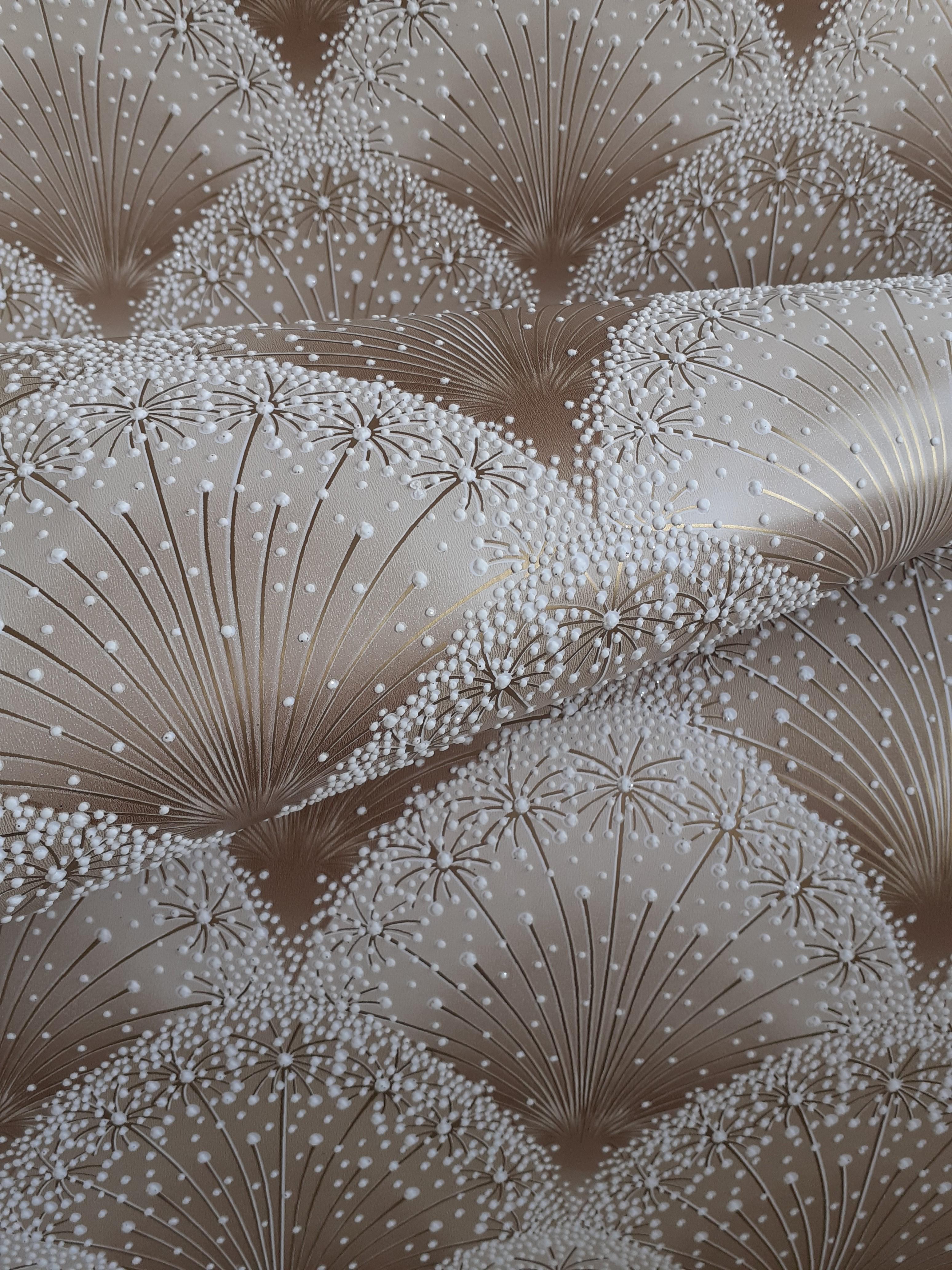 Обои бумажные акриловые V.I.P. Континент Талли Светло-бежевый (30212 G) - фото 10