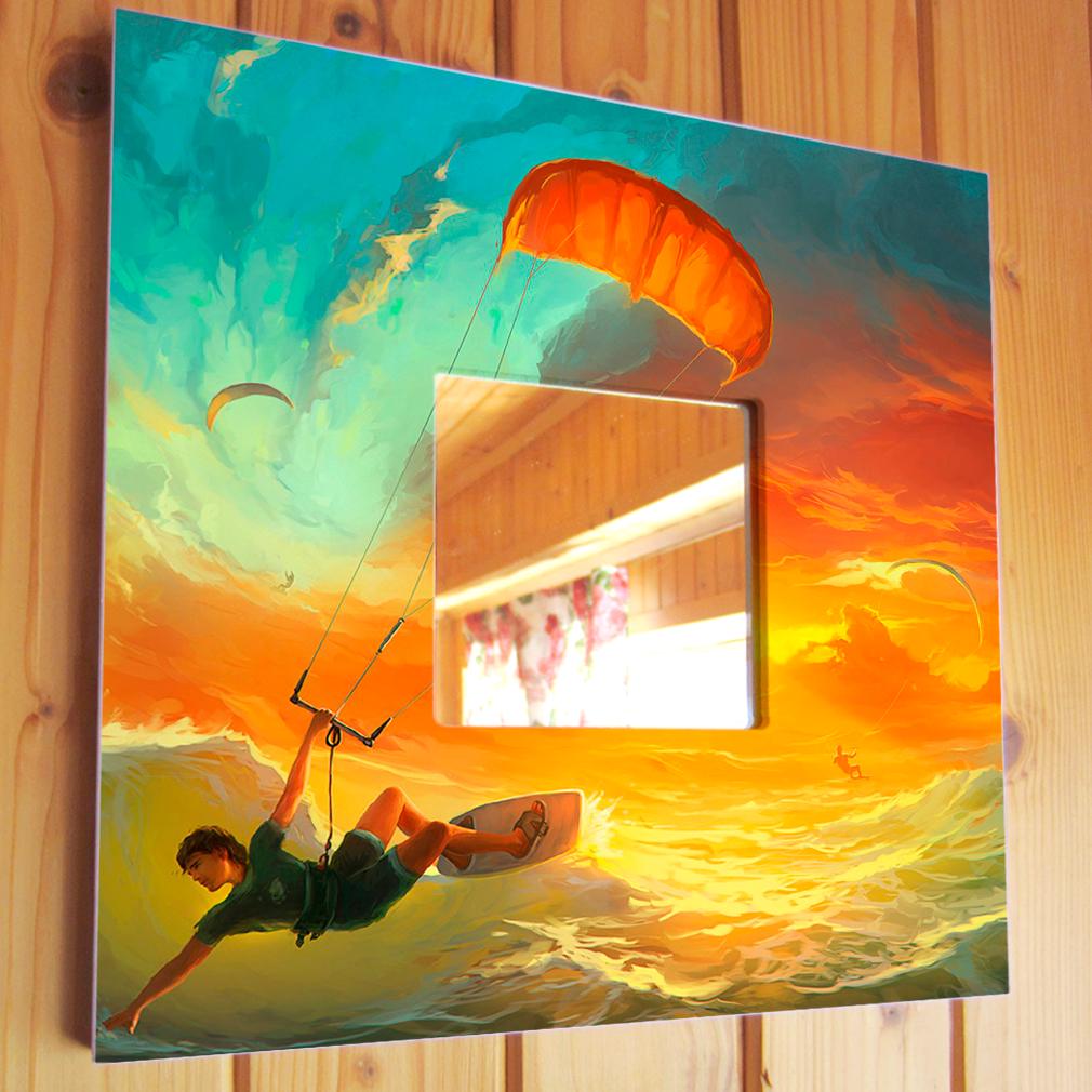 Зеркало декоративное Солнечный ветер 260х260 мм (M03822)