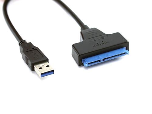 Перехідник USB 3.0 Sata 2.5 для жорсткого диска HDD SSD до 5 Гбіт с Чорний (505620)