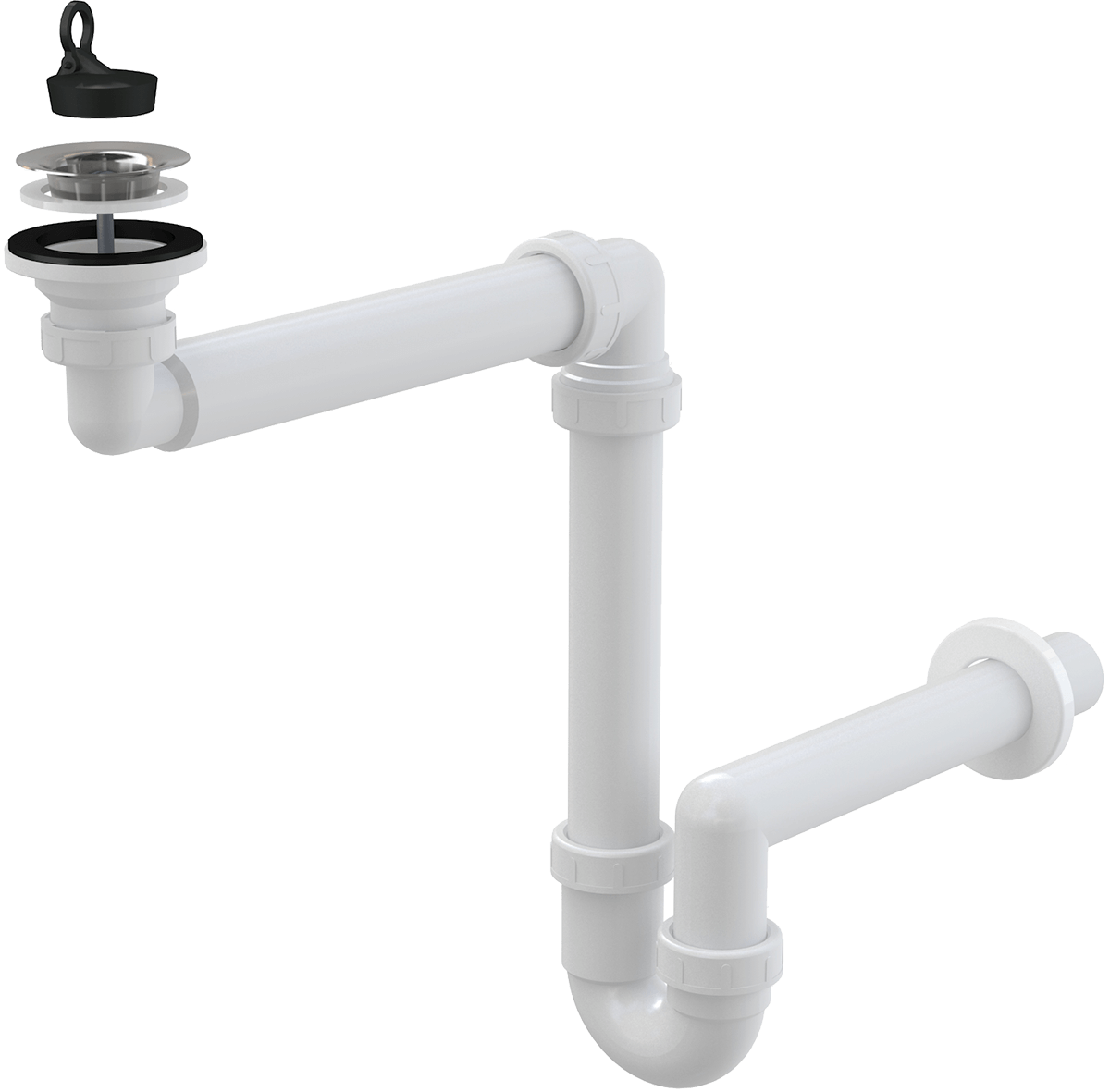 Сифон для умывальника Alca Plast A413 d 63 мм (SW-50857)