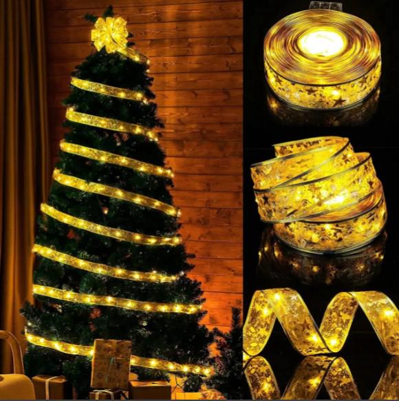 Гирлянда лента светодиодная Золотой (17dea66b) - фото 4 Гирлянда лента светодиодная Золотой (17dea66b) - фото 4