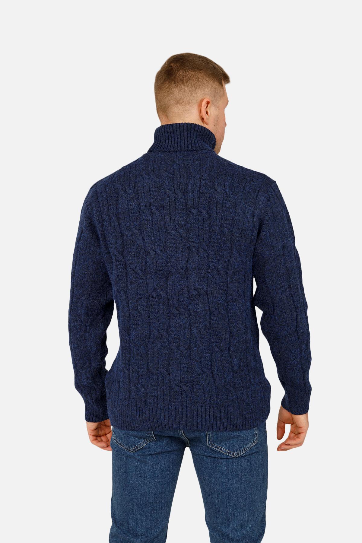 Свитер мужской ЦБ-00261948 р. 48 Синий (SKT001025332) - фото 4 Свитер мужской ЦБ-00261948 р. 48 Синий (SKT001025332) - фото 4