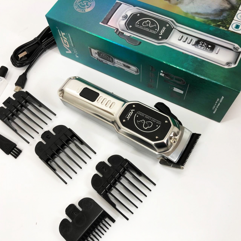 Машинка для стрижки тварин VGR V-201 акумуляторна 10W Grey (tf7463) - фото 12