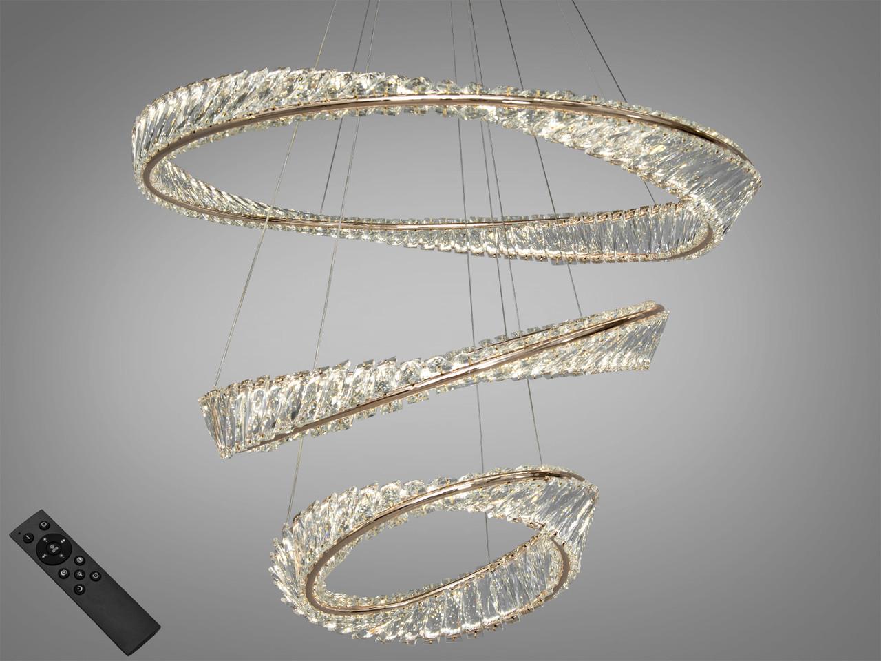 Люстра-подвес хрустальная LED 548/800+600+400G (2437588734)