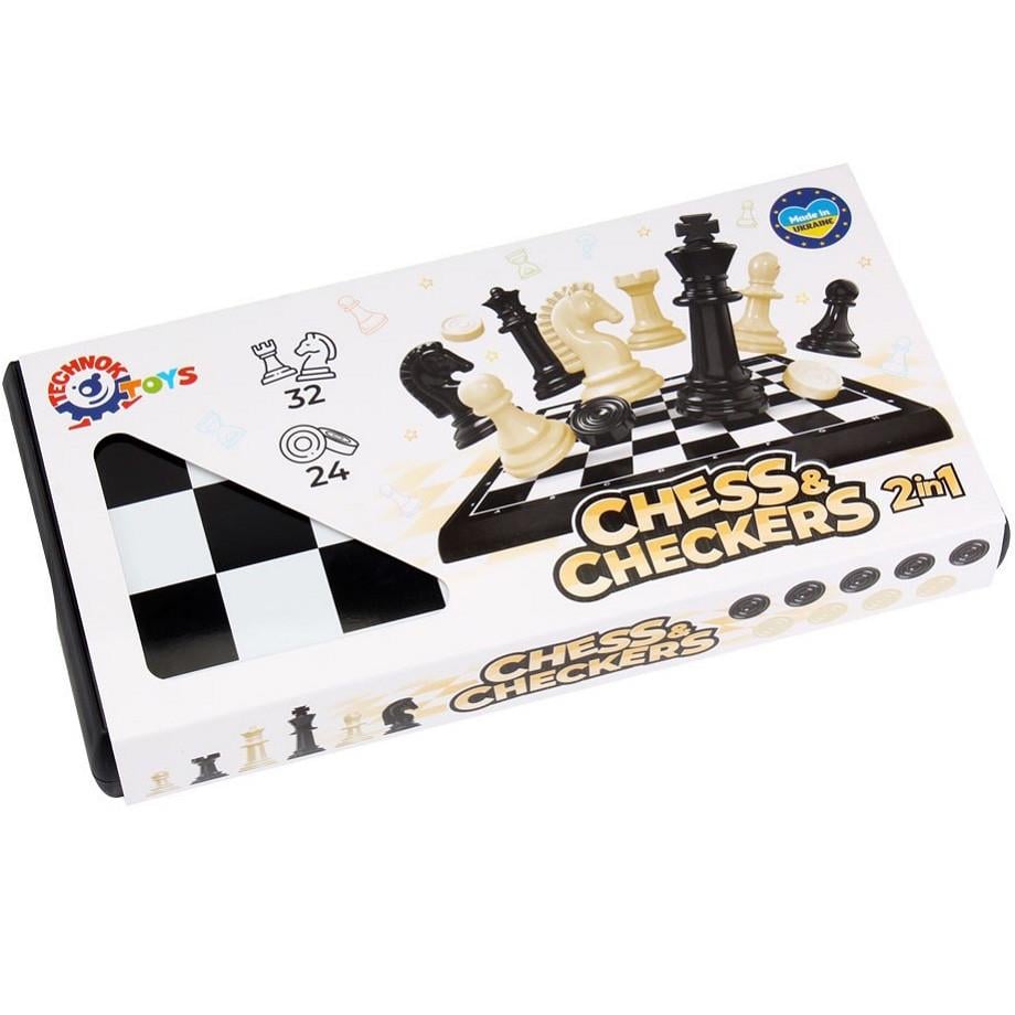 Шахи та шашки ігрові 2в1 28х28 см (28443737) - фото 4 Шахи та шашки ігрові 2в1 28х28 см (28443737) - фото 4