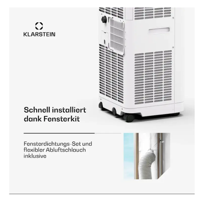 Кондиціонер мобільний для дому KLARSTEIN Breeze Box 7K Smart PAC на колесах 7000 БТЕ /2.0 кВт (10046093 (2)) - фото 4 Кондиціонер мобільний для дому KLARSTEIN Breeze Box 7K Smart PAC на колесах 7000 БТЕ /2.0 кВт (10046093 (2)) - фото 4