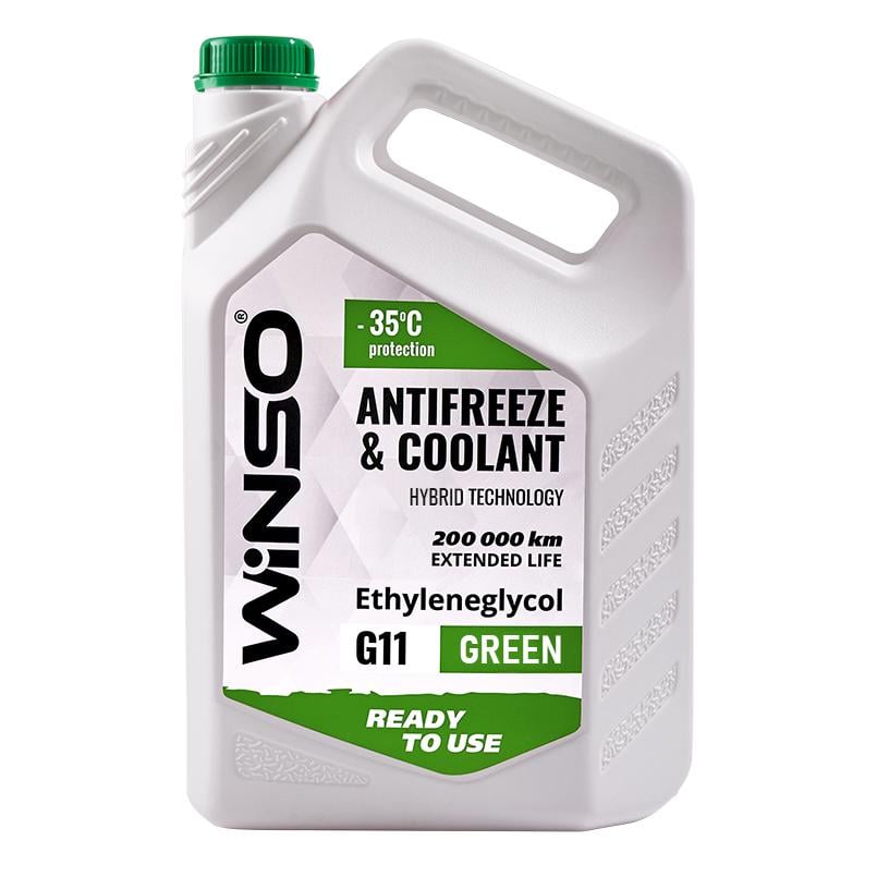 Антифриз WINSO Antifreeze & Coolant -35°C G11 0,9 кг Зеленый (WS82462)