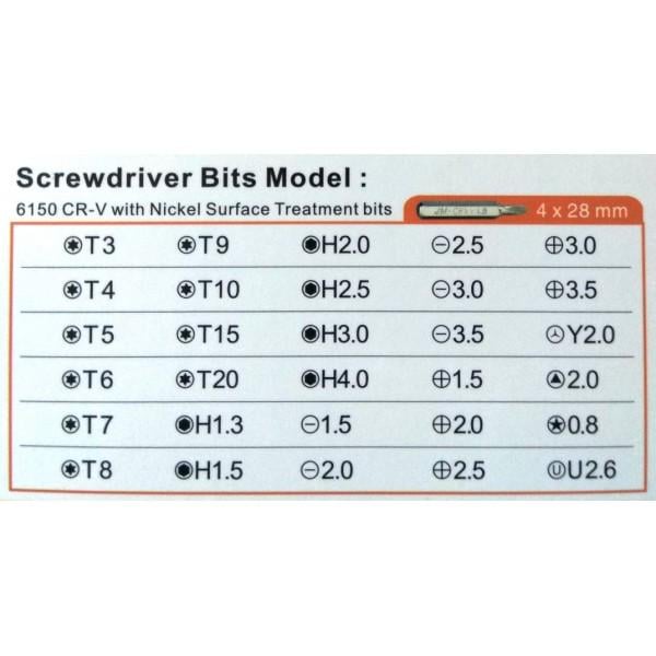 Набір інструментів JAKEMY 33в1 для ремонту телефонів/iphone/Apple/iPad/ноутбуків/РС/техніки - фото 6 Набір інструментів JAKEMY 33в1 для ремонту телефонів/iphone/Apple/iPad/ноутбуків/РС/техніки - фото 6