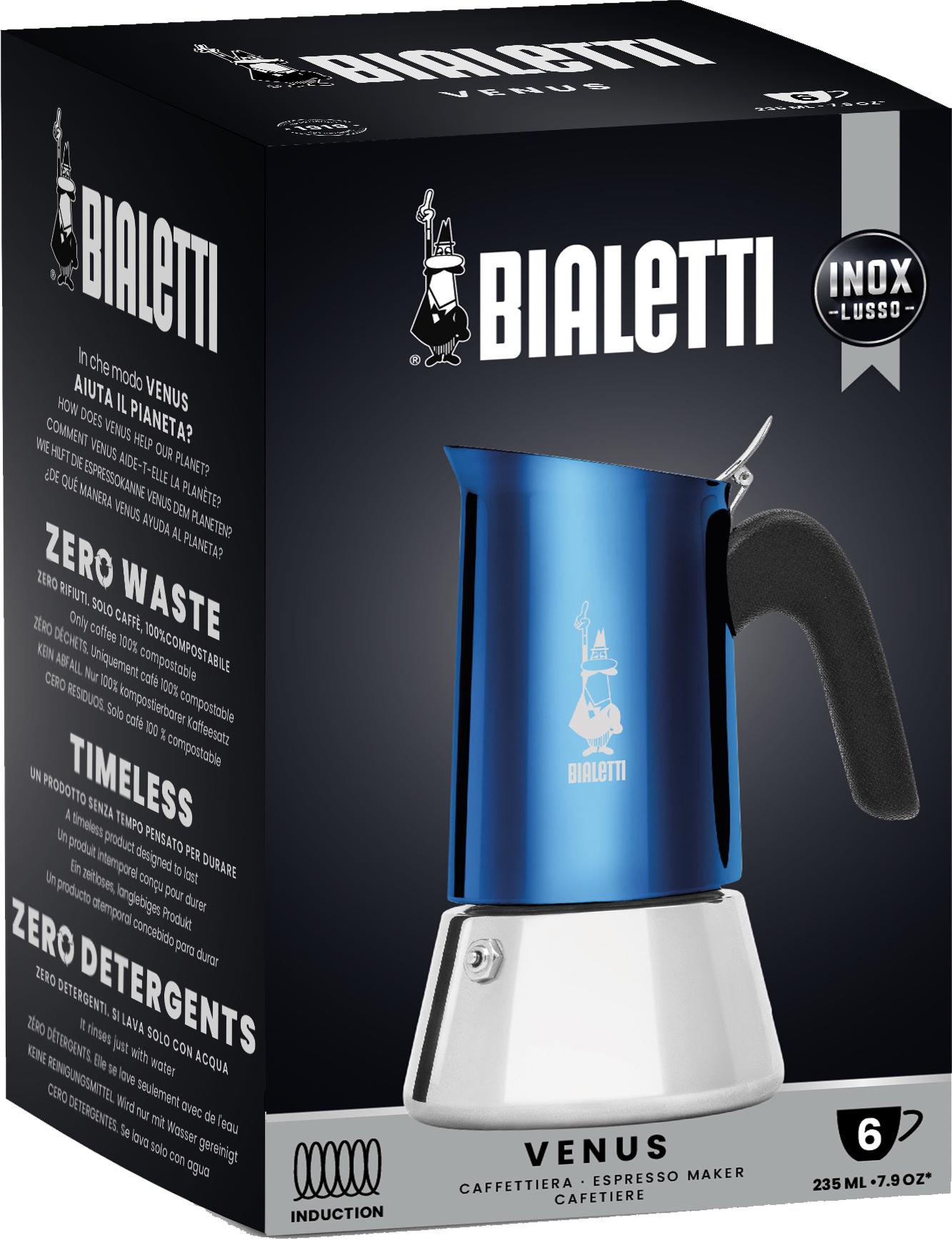 Гейзерна кавоварка Bialetti New Venus Induzione 235 мл Blue (7275) - фото 2