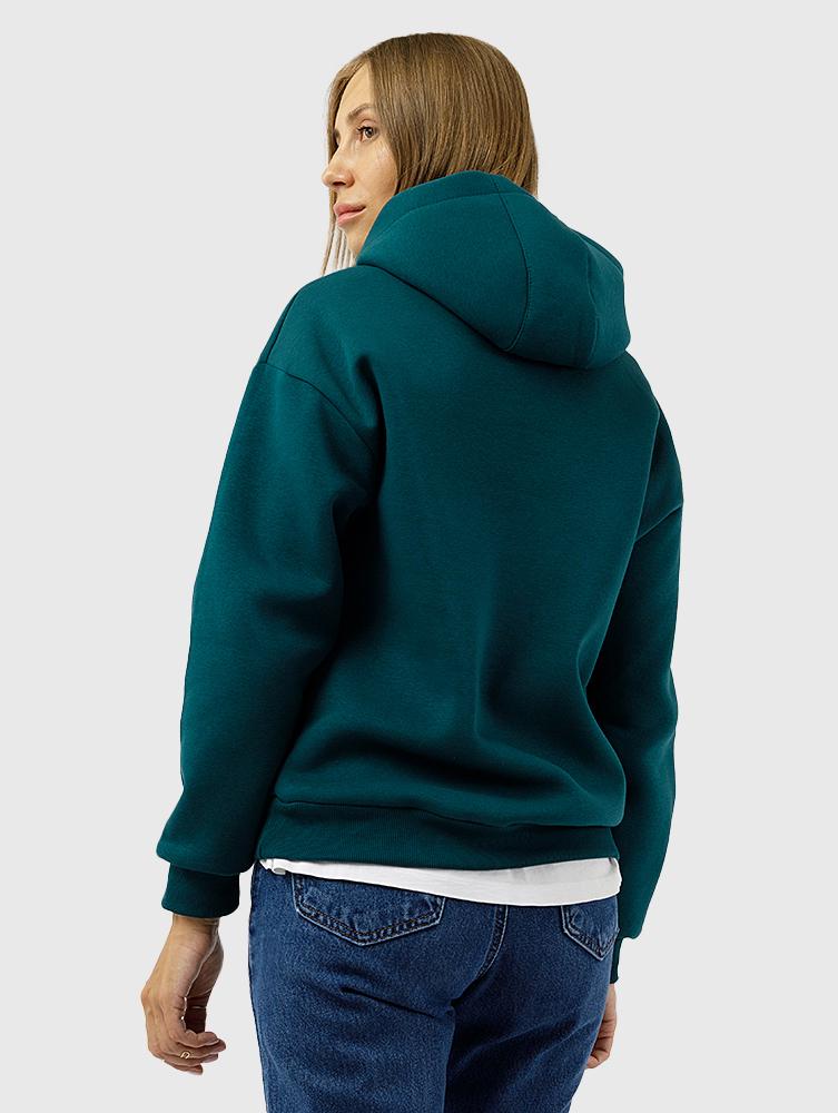 Худі жіноче ЦБ-00226038 р. 42 Зелений (SKT000923485) - фото 3 Худі жіноче ЦБ-00226038 р. 42 Зелений (SKT000923485) - фото 3