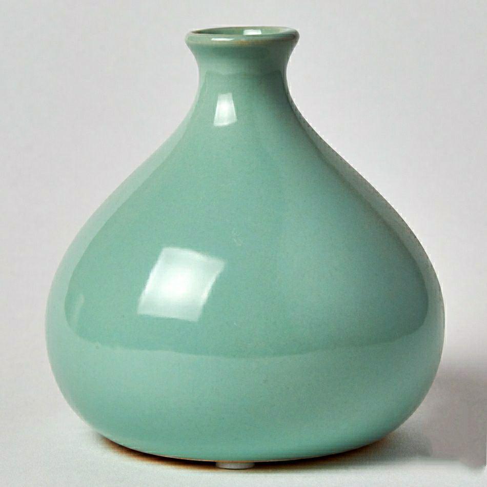 Ваза Decors Инжир 4-21-1-3 Голубой глянец (DR001054)