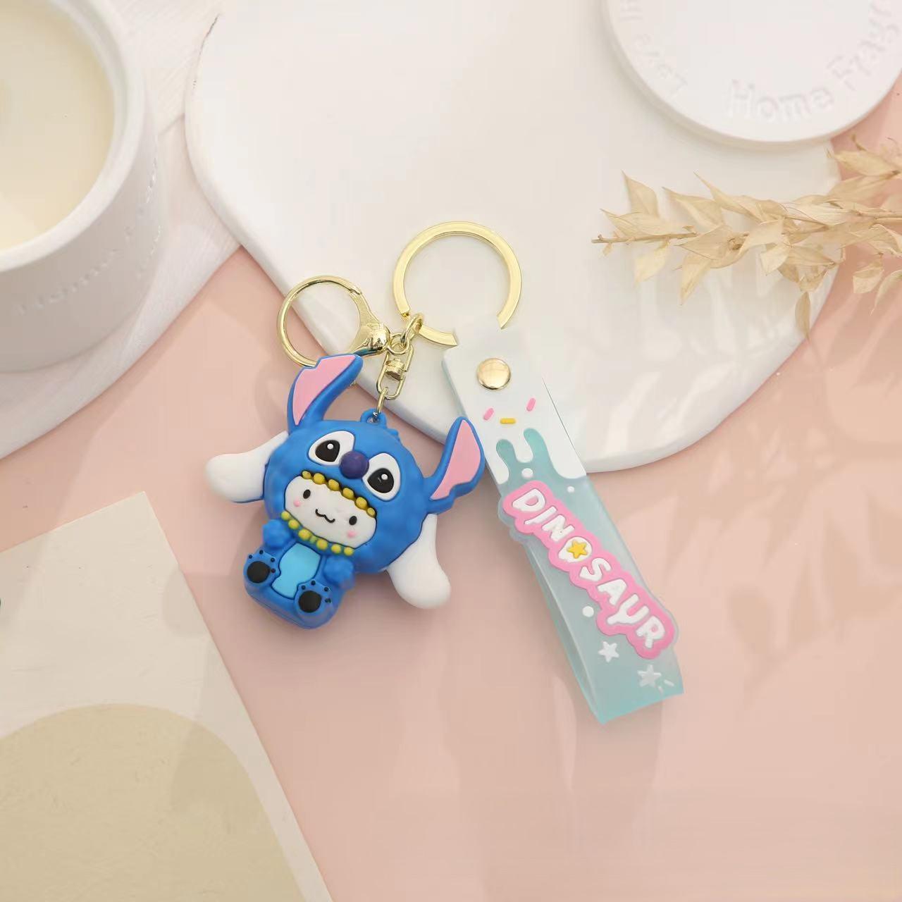 Брелок для ключів Cinnamoroll cosplay Stitch Hello Kitty Синій (070)