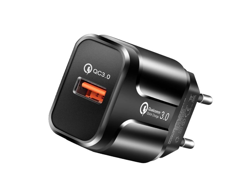 Быстрая зарядка Quick Charge 3.0 5V 3А/9V 2A Черный QC-2 - фото 2