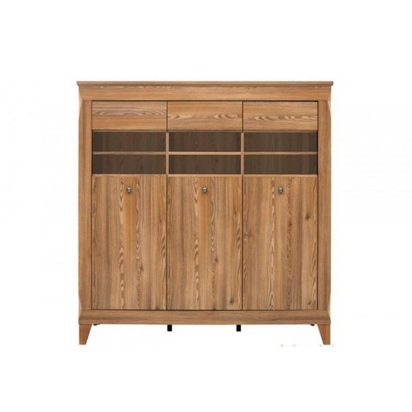 Вітрина для кабінету трьохдверна Gerbor Граф R REG3W 1560х470х1505 мм Горіх (17988) Вітрина для кабінету трьохдверна Gerbor Граф R REG3W 1560х470х1505 мм Горіх (17988)