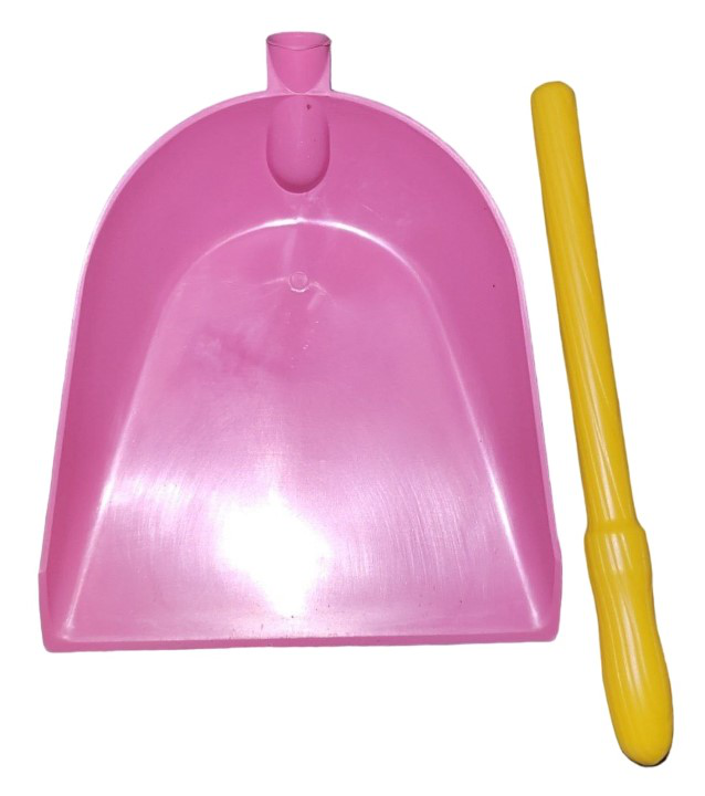 Совок для сміття пластиковий розбірний довга ручка 49х20 Різнокольоровий (2783-079)