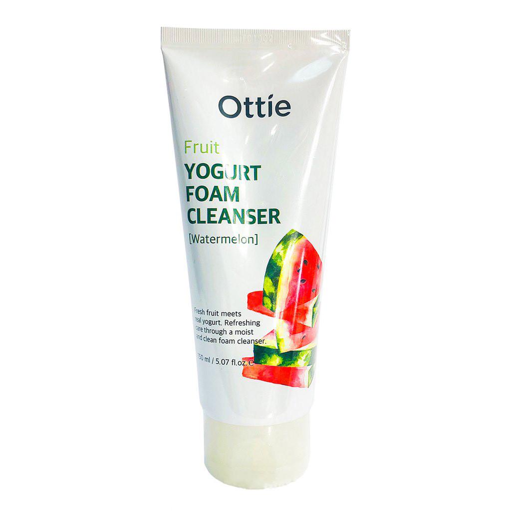 Пенка очищающая йогуртовая Fruits Yogurt Foam Cleanser Watermelon Ottie с экстрактом арбуза 150 мл (811703978)