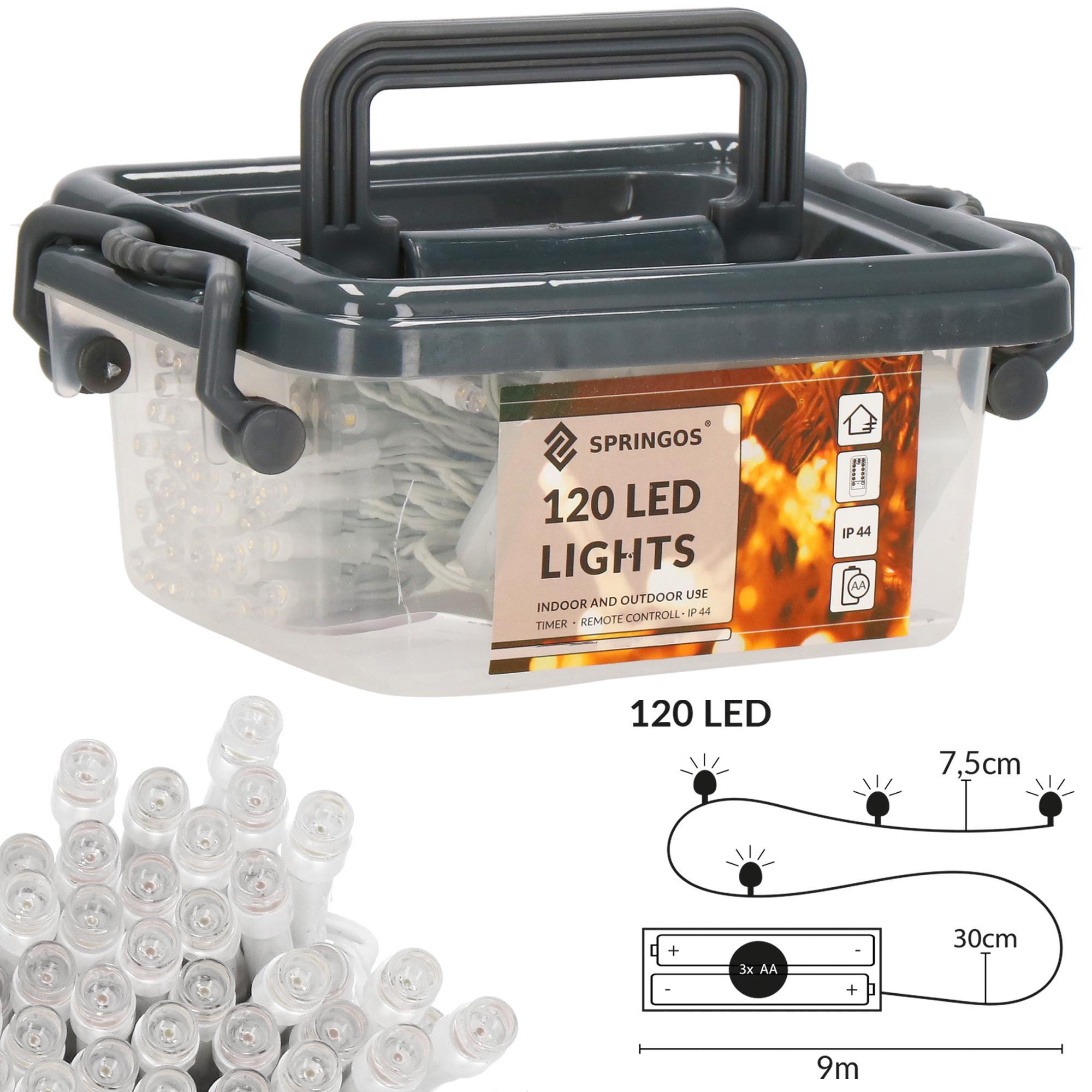 Гірлянда на батарейках Springos 120 LED 9 м Cold white (CL0172) - фото 3 Гірлянда на батарейках Springos 120 LED 9 м Cold white (CL0172) - фото 3