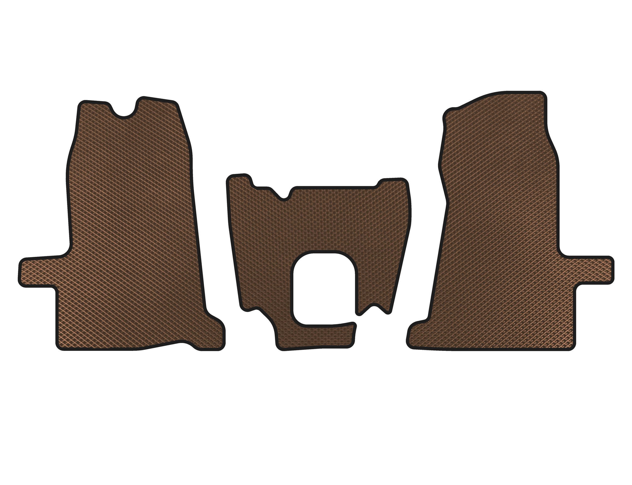 Коврики Digital Designs EVA 2000-2006 1+1 МКПП для Ford Transit 2000-2014 гг. этилвинилацетат Коричневый (141595)