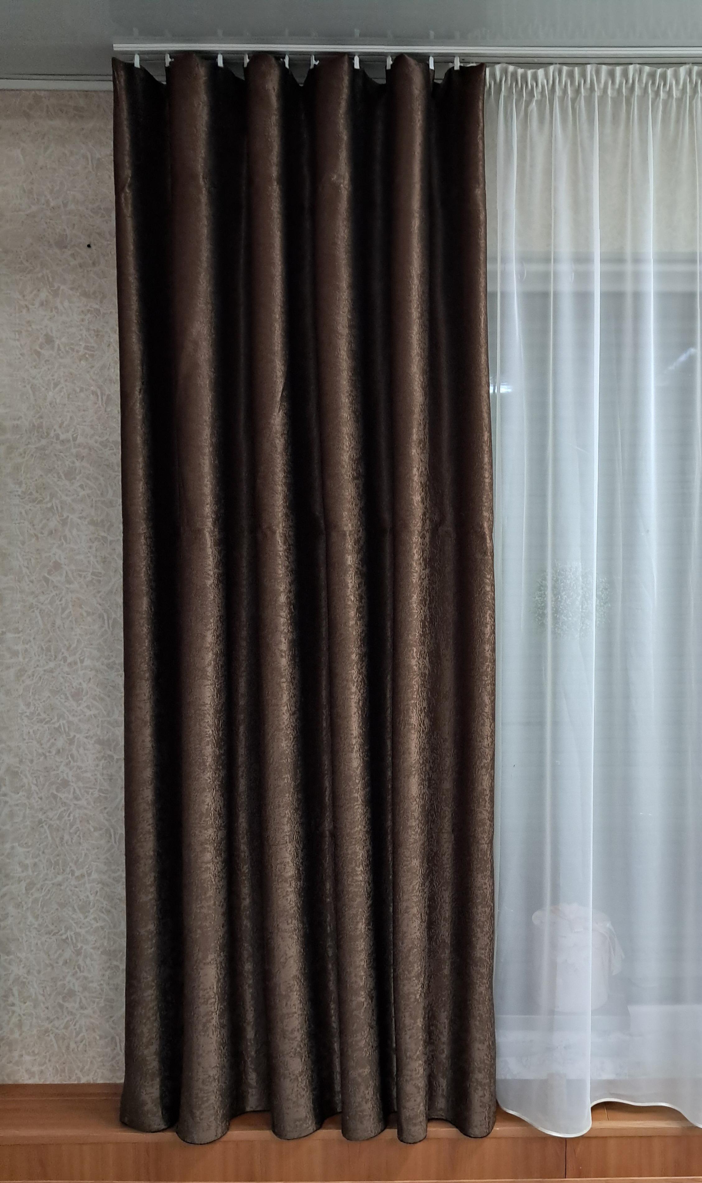 Шторы Софт 270х200 см Коричневый - фото 1 Шторы Софт 270х200 см Коричневый - фото 1