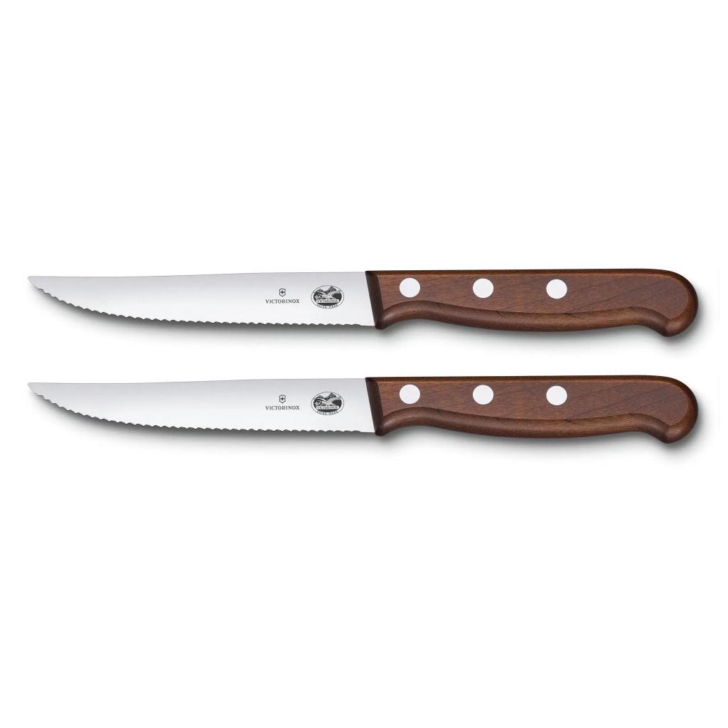 Набір ножів Victorinox Wood Steak Set Serrate 2 шт. (5.1230.12G) - фото 3