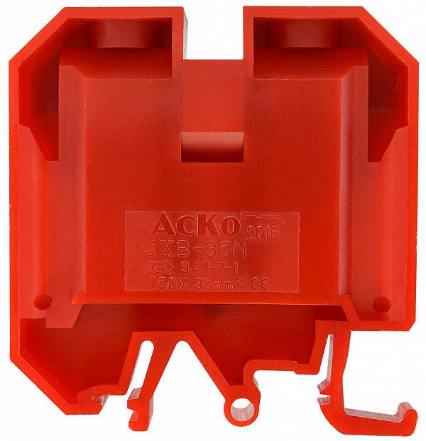 Клеммник АСКО-УКРЕМ JXB 35/35 на DIN-рейку Красный (A0130010038)
