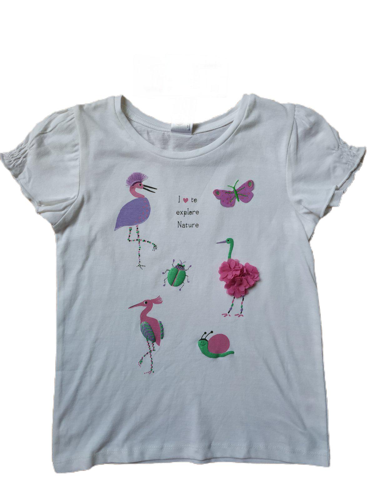 Футболка детская C&A для девочки 116 см Белый (346524)