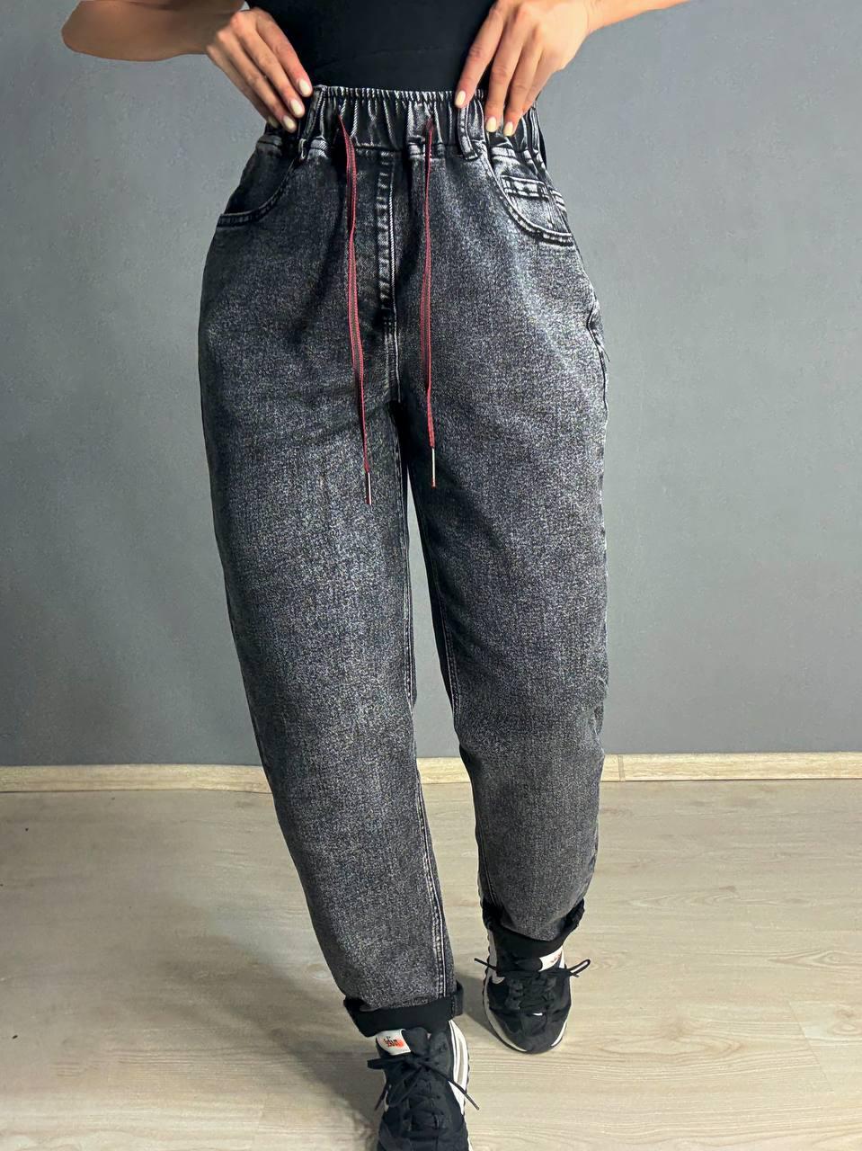 Джинси жіночі Vanver 82033 MOM comfort jeans з резинкою на талії р. 33 92 см 117 см Чорний - фото 9