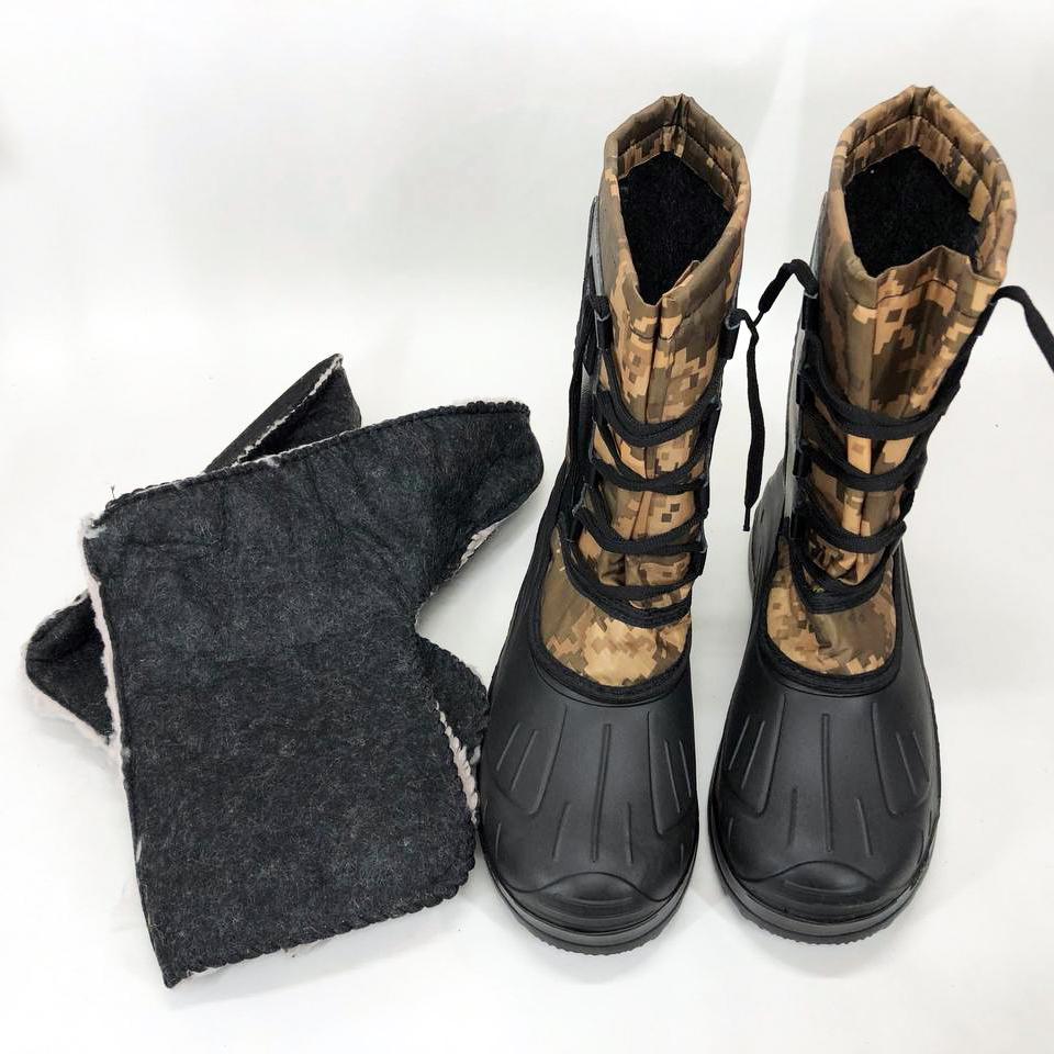 Сапоги мужские на меху р. 45 Желтый пиксель (ws55459-4) - фото 7