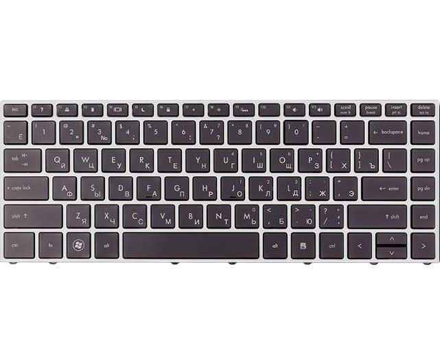 Клавиатура для ноутбука HP ProBook 5330m серый фрейм Черный (2663841685)